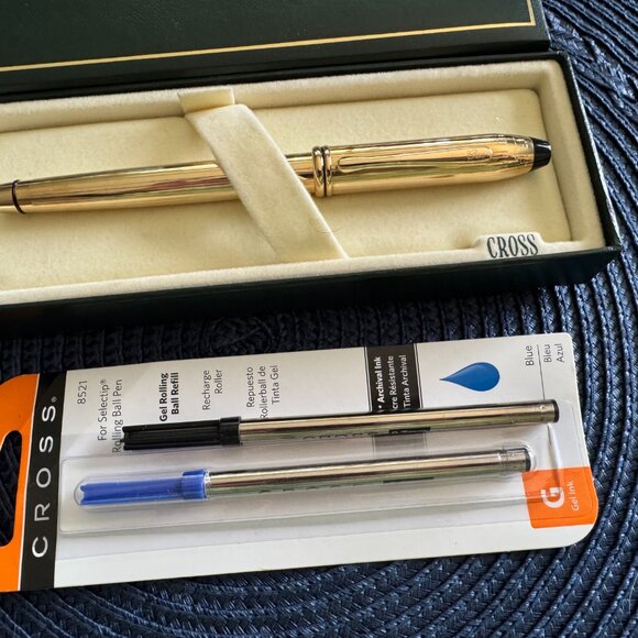 Cross Townsend Series 10K Gold-filled Rollerball Pen - Picture 7 of 9